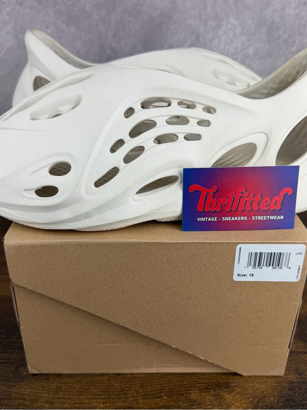 adidas Yeezy Foam Runner Ararat White Size 15 G55486 Men’s Shoes OG Rare Kanye